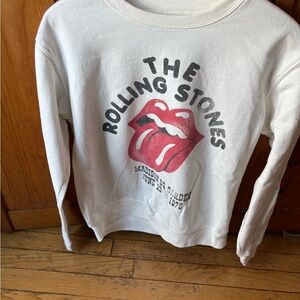 Rolling Stones White Sweatshirt